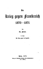 Der Krieg Gegen Frankreich, 1870-1871