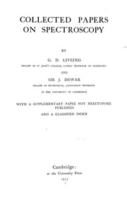 Colleced Papers On Spectroscopy