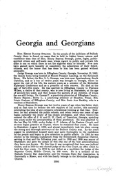 A Standard History Of Georgia And Georgians