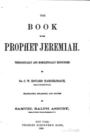 The Book Of The Prophet Jeremiah