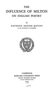 The Influence Of Milton On English Poetry