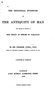 The Geological Evidences Of The Antiquity Of Man