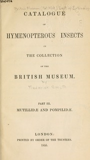 كتالوج حشرات غشاء البكارة في مجموعة المتحف البريطاني