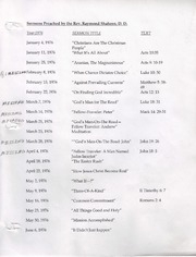 Sermons Preached By The Rev. Raymond Shaheen, D.d. (1976)