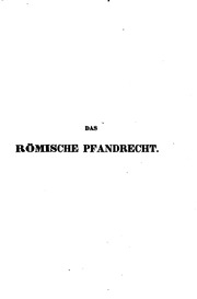 Das römische Pfandrecht