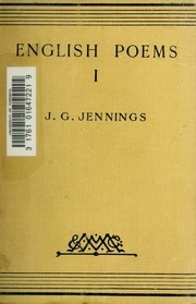 English Poems; Selected, Arranged And Annotated For The Use Of Schools