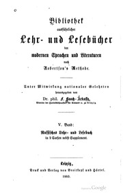 Ausführliches Lehr und Lesebuch zum fertigen Sprechen und Schreiben der russischen Sprache. Supplement