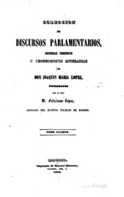Coleccion de discursos parlamentarios, Defenses y producciones literarias