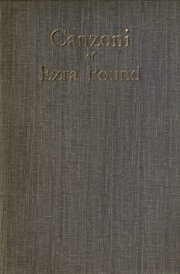 Canzoni Of Ezra Pound