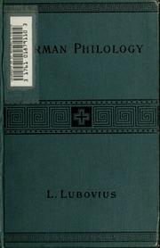 First Introduction To German Philology
