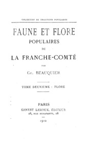 Faune Et Flore Populaires De La Franche-comte V.2