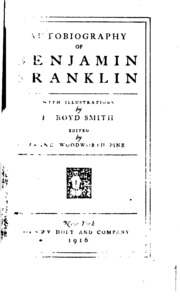 Autobiography Of Benjamin Franklin