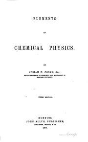 Elements Of Chemical Physics