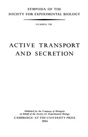 Active Transport And Secretion Number Viii