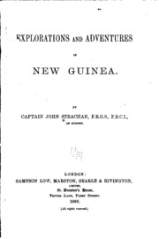 Explorations And Adventures In New Guinea