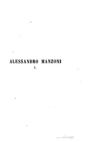 Alessandro Manzoni;