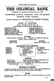 The Colonial Office List For ..