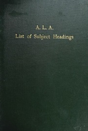 List Of Subject Headings ...