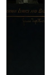 German Lyrics And Ballads, With A Few Epigrammatic Poems