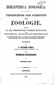 Bibliotheca Zoologica