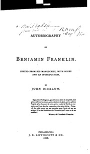 Autobiography Of Benjamin Franklin