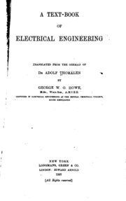 A Text-book Of Electrical Engineering;