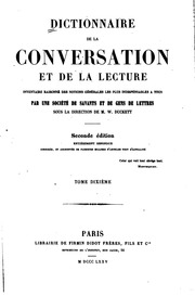 Dictionnaire de la conversation et de la lecture inventaire raisonné des notions générales les plus indispensables à tous