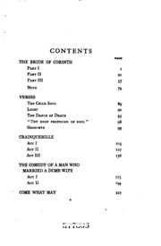 The Bride Of Corinth, And Other Poems & Plays;