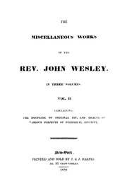 The Miscellaneous Works Of The Rev. John Wesley