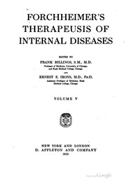 Forchheimer's Therapeusis Of Internal Diseases
