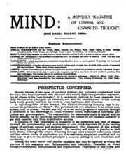 Mind : Science, Philosophy, Religion, Psychology, Metaphysics, Occultism