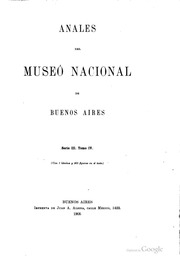 Anales del Museo Argentino de Ciencias Naturales 