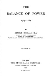 The Balance Of Power, 1715-1789