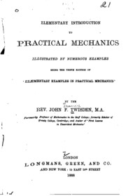 Elementary Introduction To Practical Mechanics