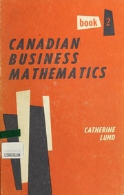 Canadian Business Mathematics - Book 2