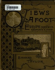 Views A-foot Or Europe Seen With Knapsack And Staff