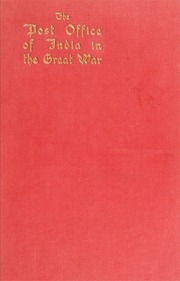 The Post Office Of India In The Great War