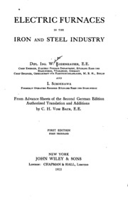 Electric Furnaces In The Iron And Steel Industry