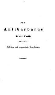 Antibarbarus للغة اللاتينية