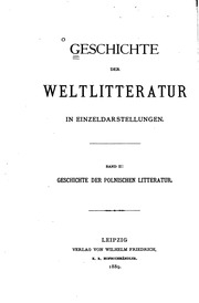 Geschichte Der Polnischen Litteratur