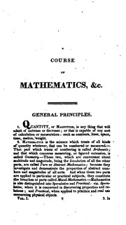 A Course Of Mathematics. In Two Volumes. For The Use Of Academies, As Well As Private Tuition
