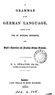 قواعد اللغة الألمانية ، مقتبسة من قواعد اللغة الألمانية النظرية والعملية
