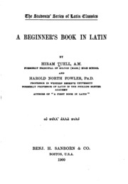 A Beginner's Book In Latin