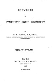 Elements Of Synthetic Solid Geometry