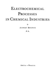 Electrochemical Processes In Chemical Industries