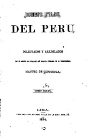 Coleccion de documentos literarios del Peru