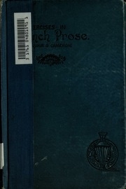 Exercises In French Prose