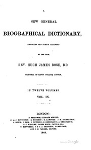 New General Biographical Dictionary