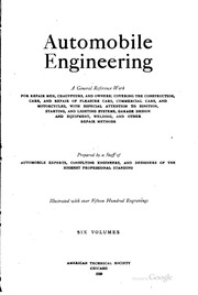 Automobile Engineering : A General Reference Work ...
