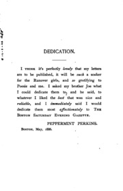 The Familiar Letters Of Peppermint Perkins